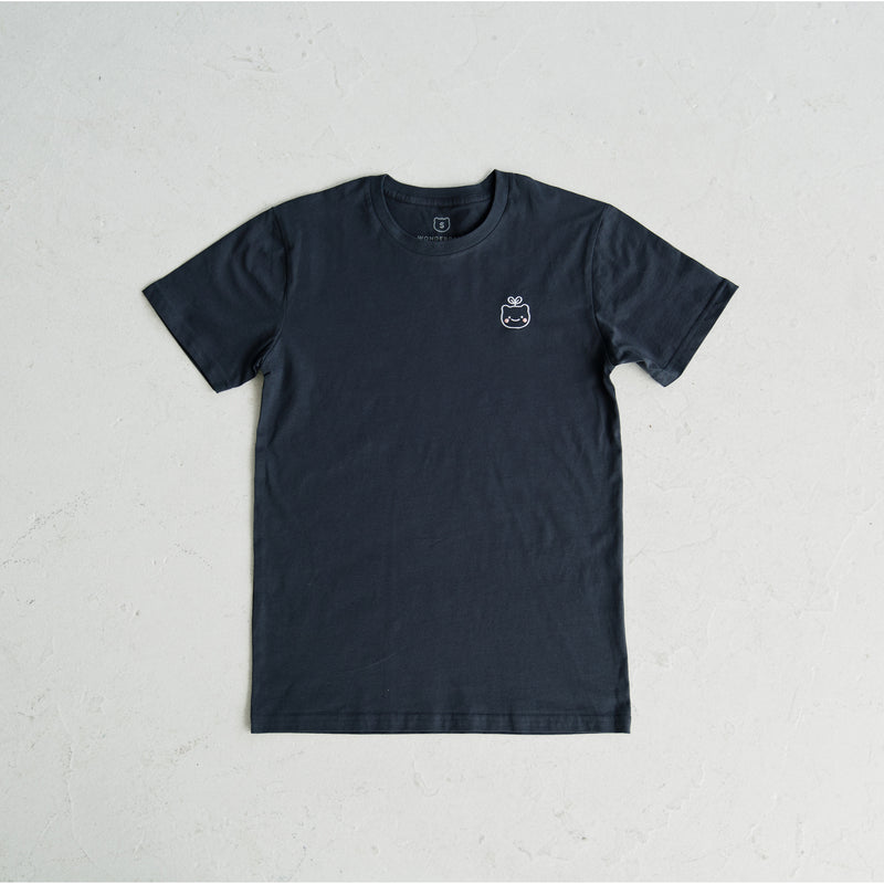 Embroidered Tee - Navy
